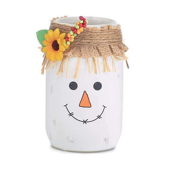 Scarecrow Mason Jar Vase - Picture 1 of 1